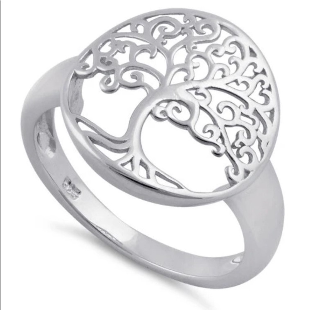 925 STERLING SILVER Tree Of Life Fashion Ring-Sizes 3-15 - Picture 13 of 16